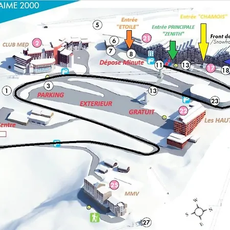 아파트 Aime 2000 - 4 Pieces 6 Pers. - Plagne Aime 2000 - G23a2 Mae-4841 *